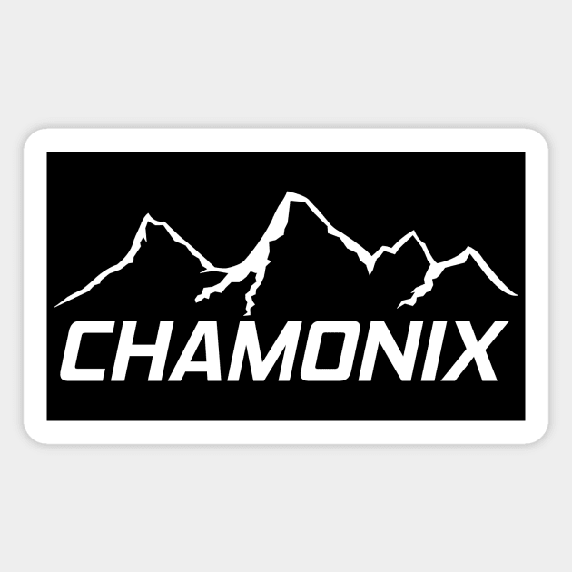 Chamonix Ski Resort Mont Blanc France Magnet by ChrisWilson